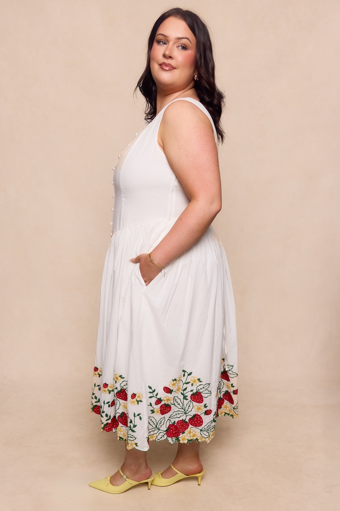 Clarissa Dress in Strawberry
