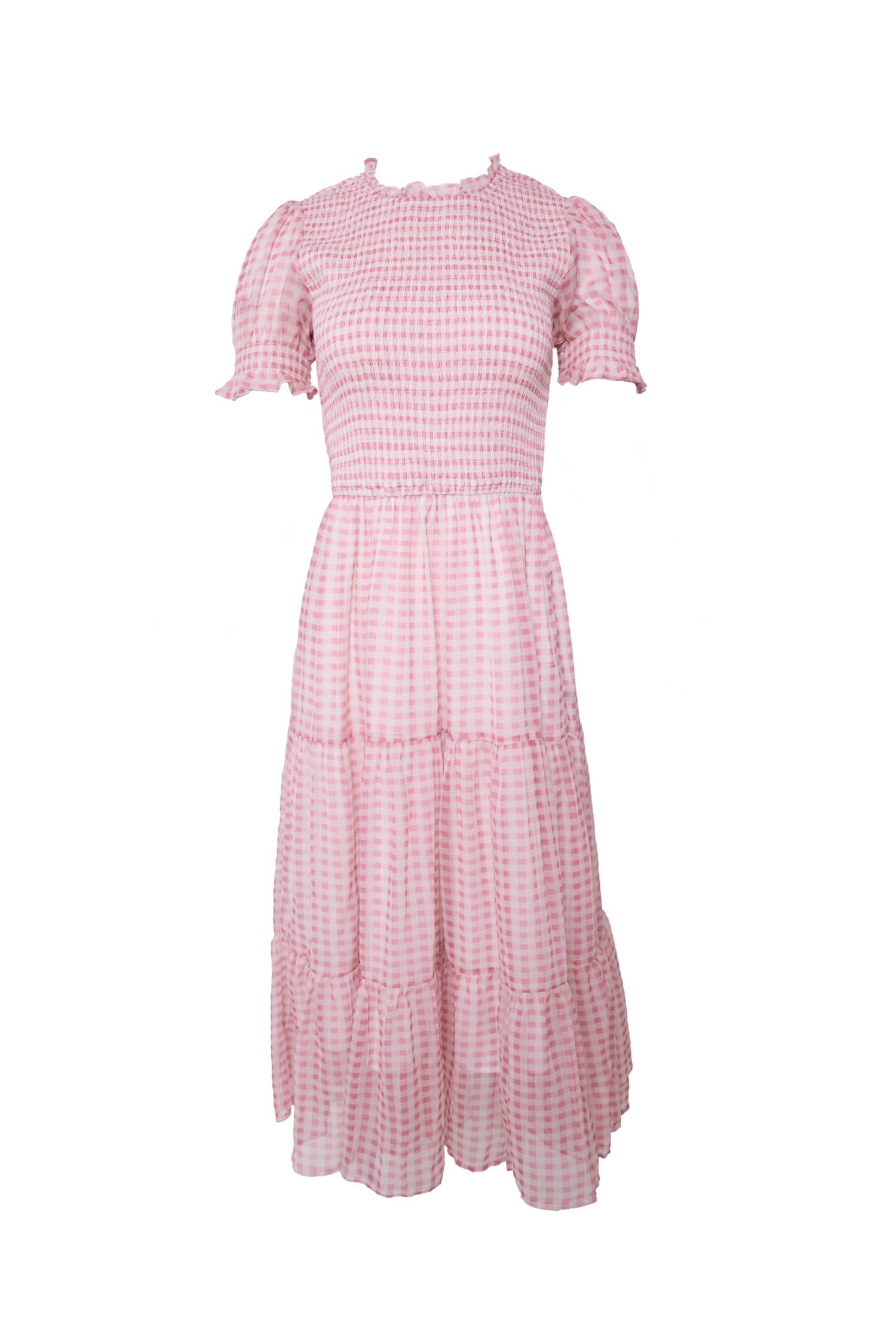 Cordelia Dress in Desert Rose Gingham