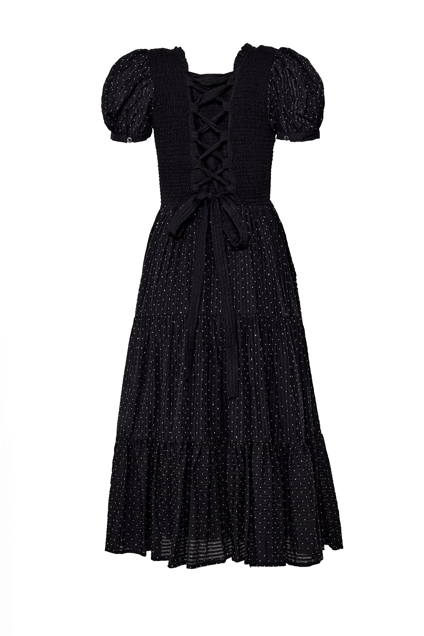 Darby Dress in Black Diamonte