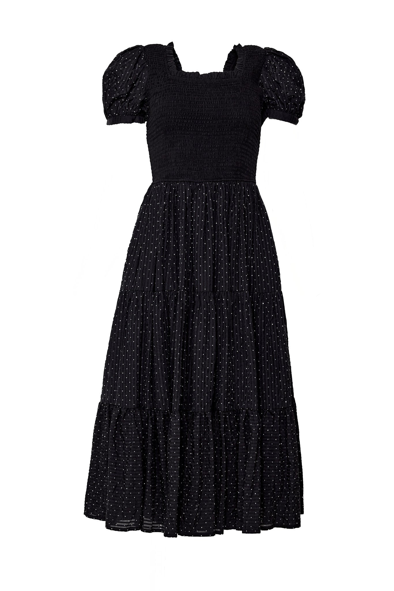 Darby Dress in Black Diamonte