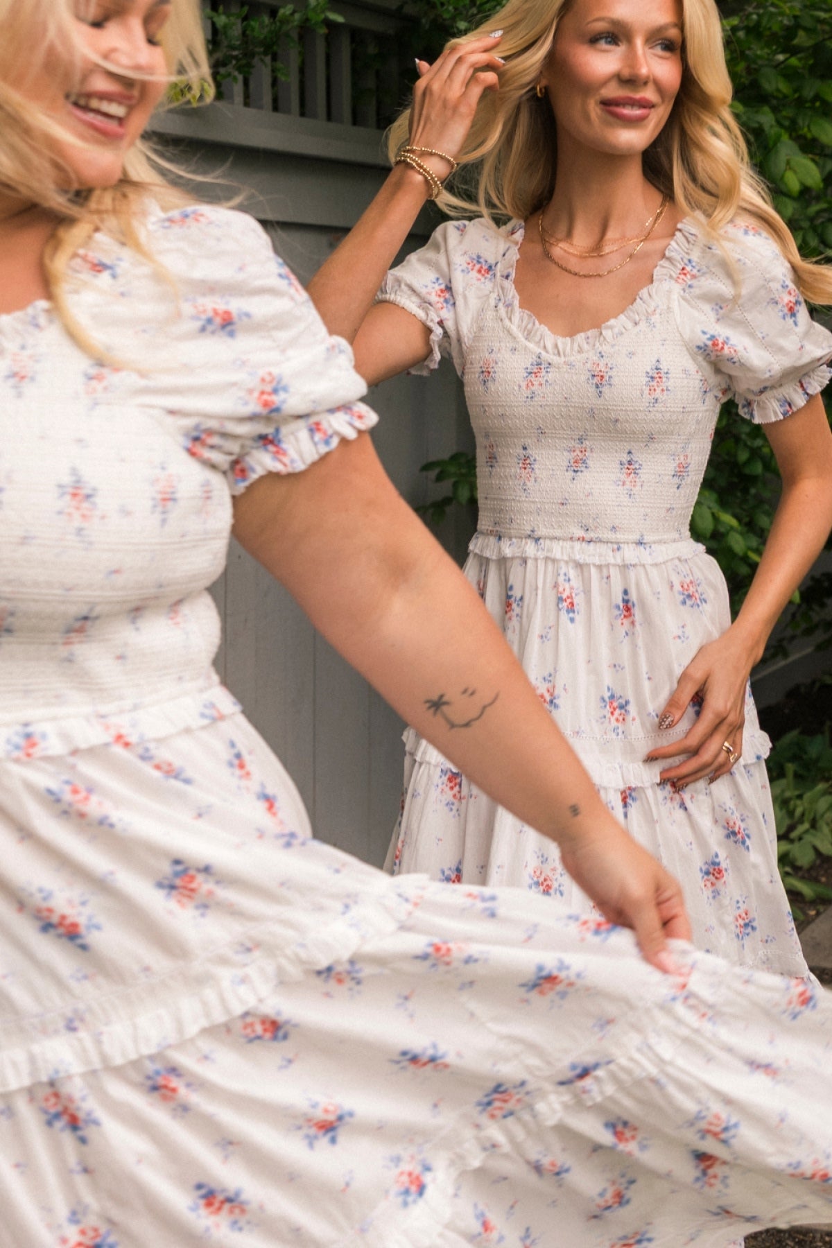 Emily Dress in Heritage Soft Ditsy Floral