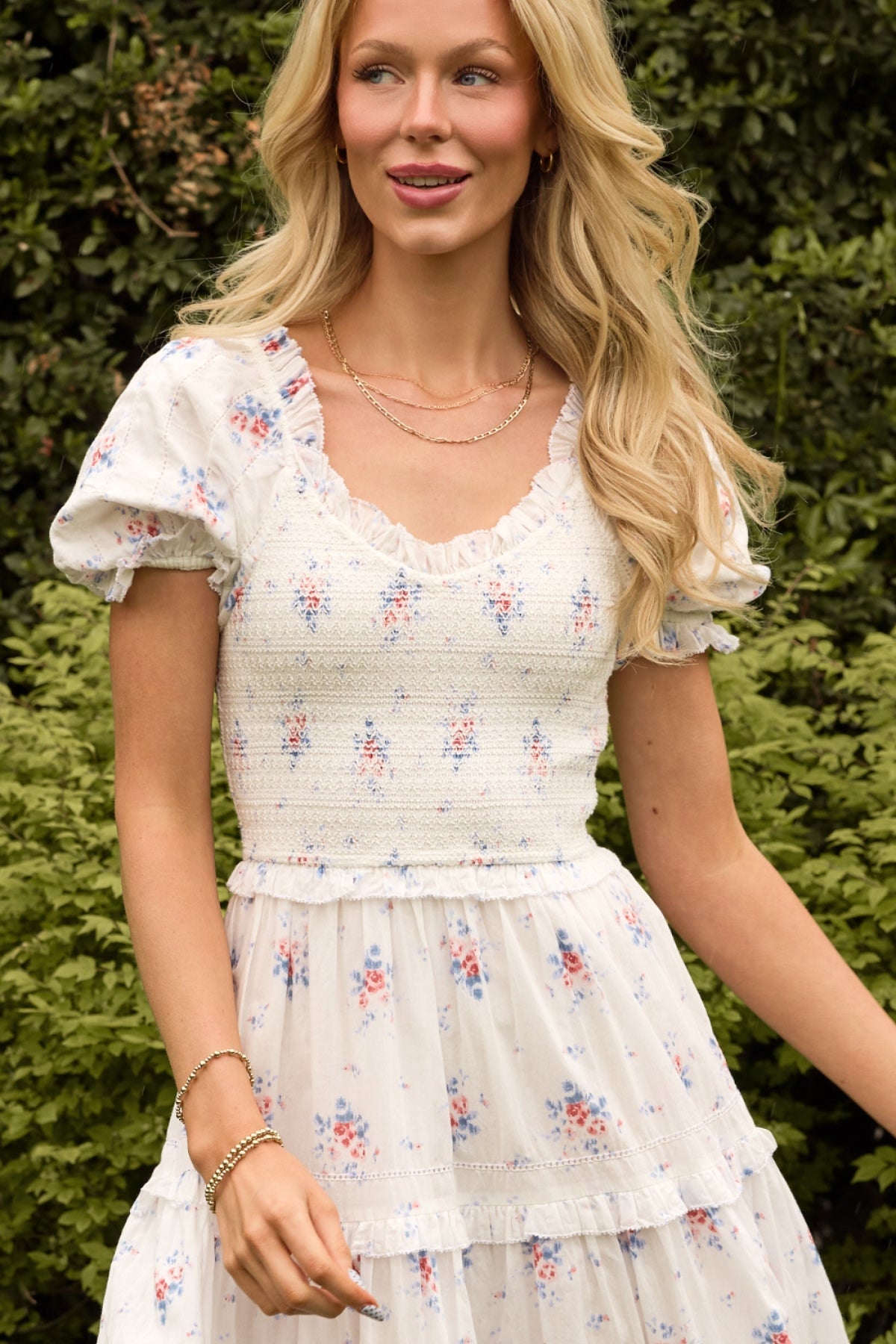 Emily Dress in Heritage Soft Ditsy Floral