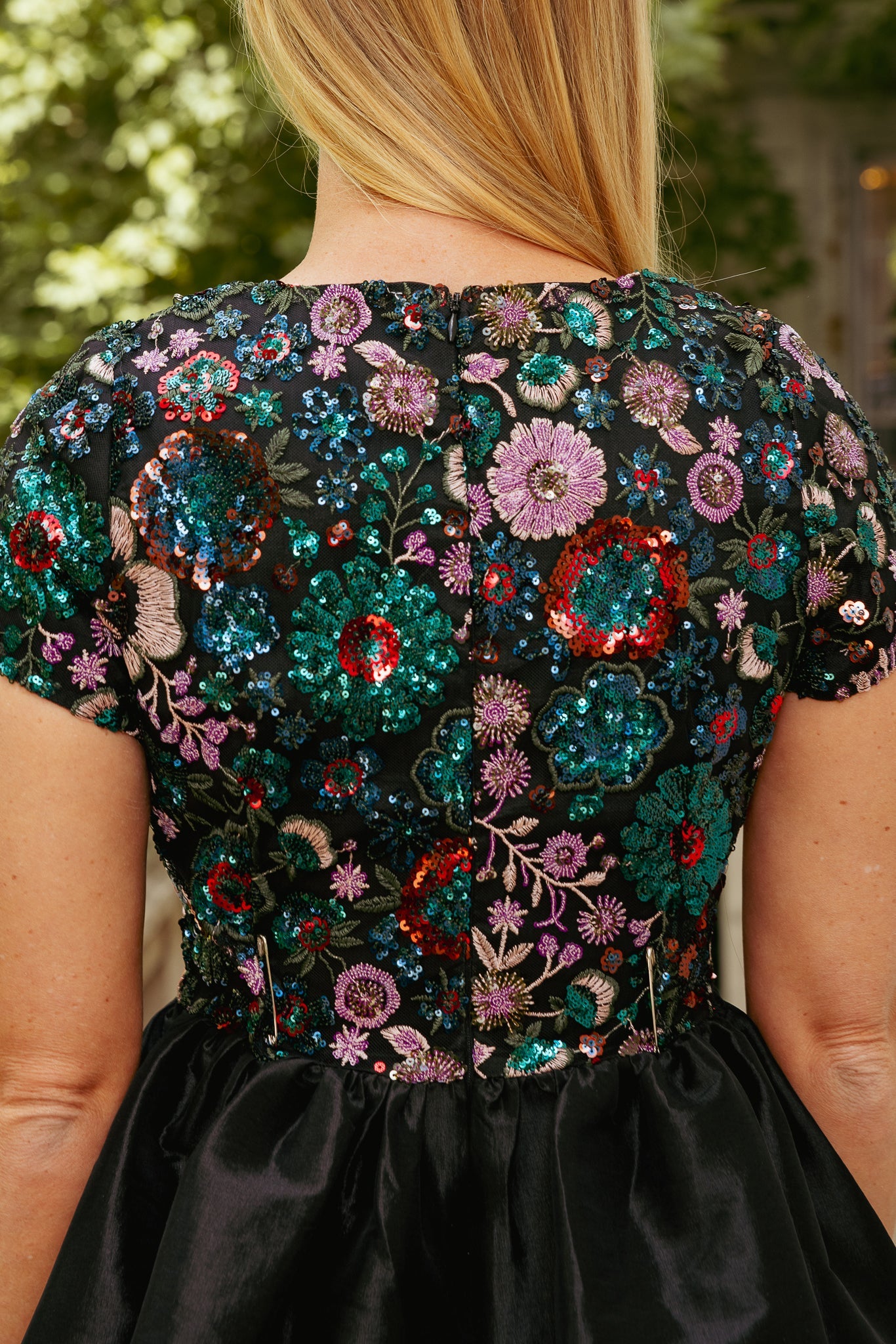 Esme Dress in Floral Sequin