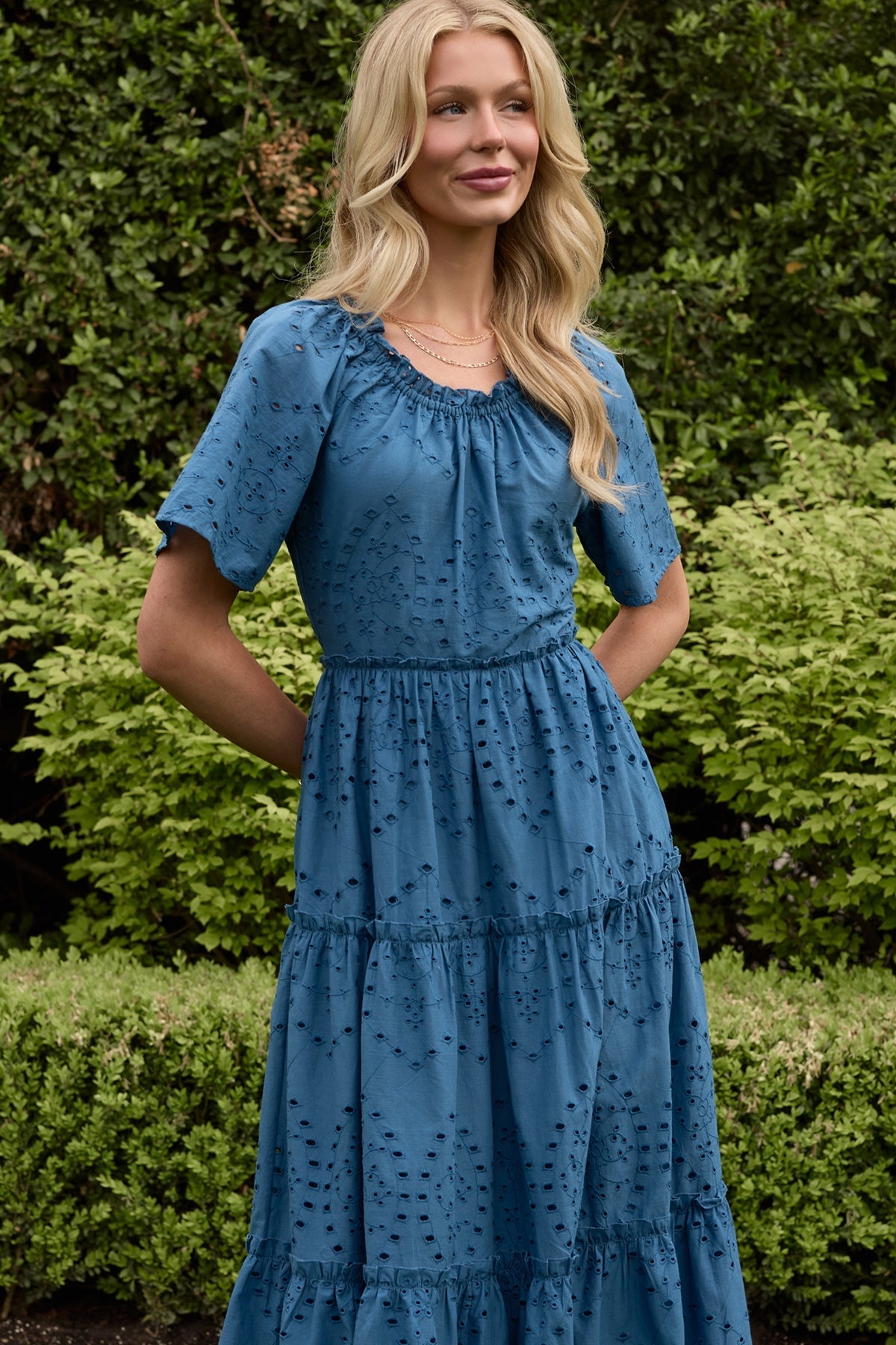 Etta Dress in Cobalt