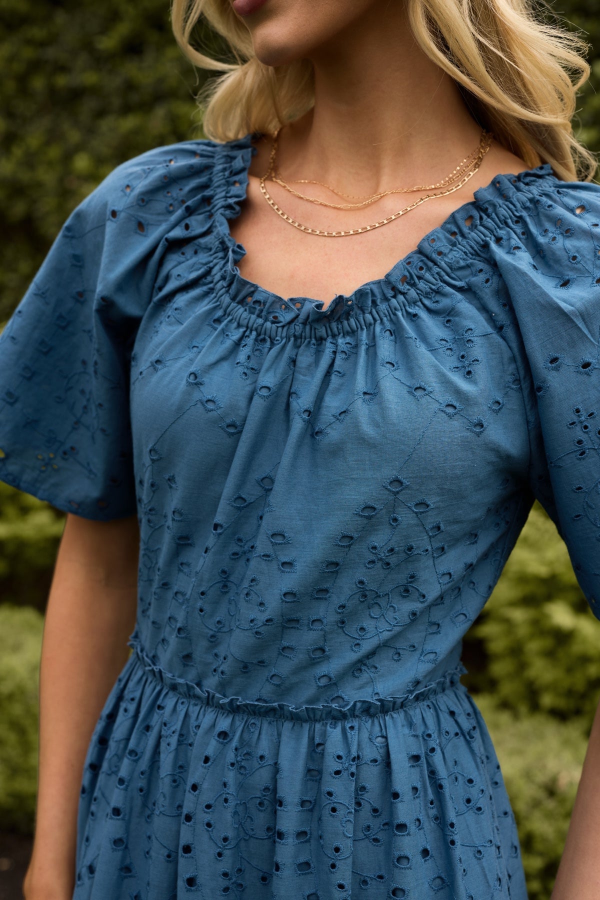 Etta Dress in Cobalt