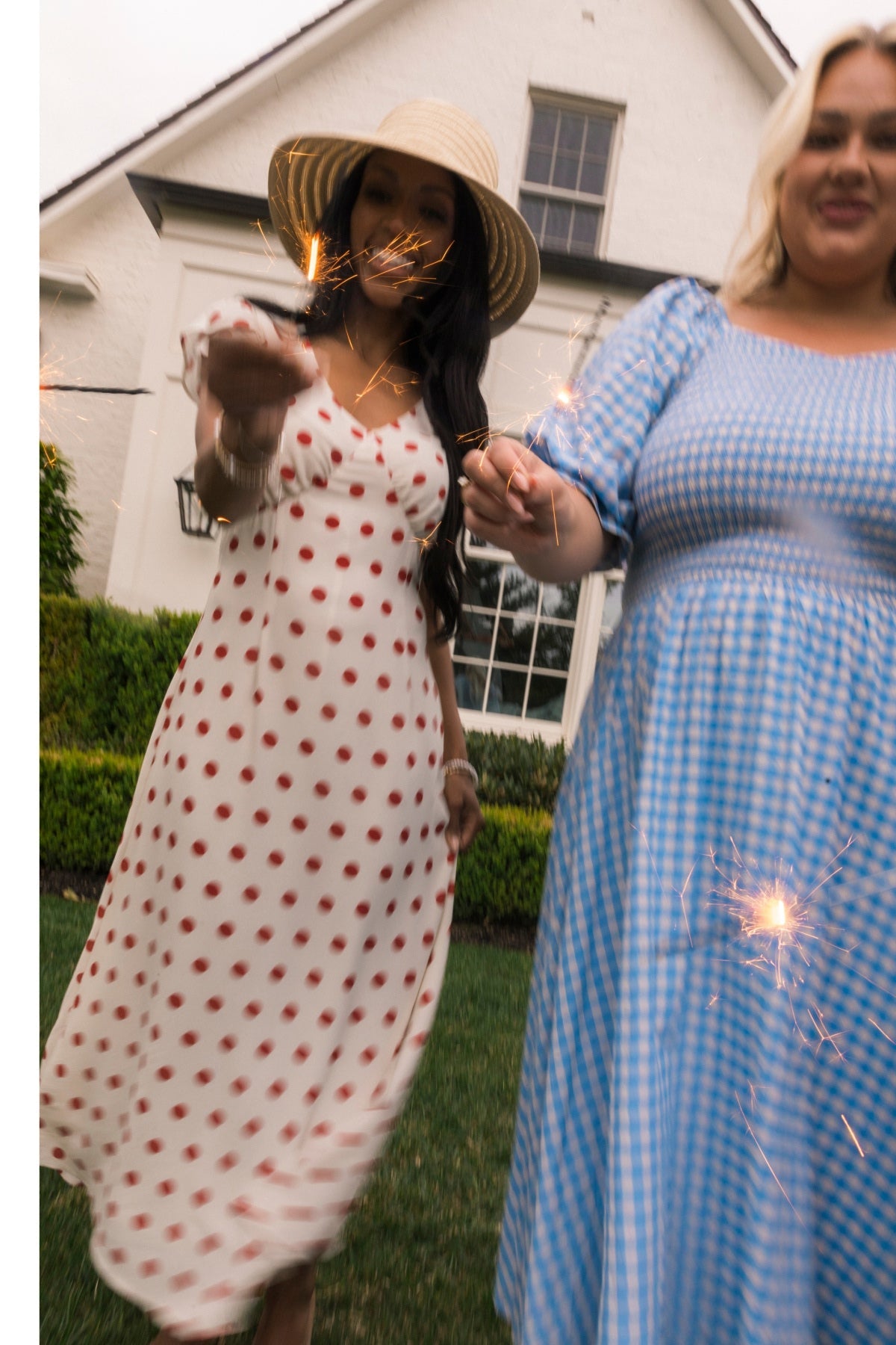 Fiona Dress in Red Polka Dot