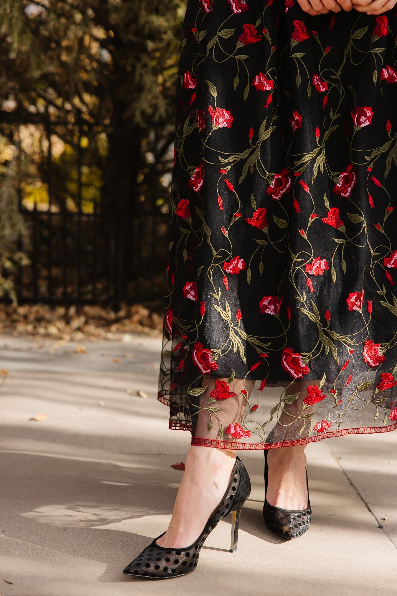 Flora Dress in Romantic Roses
