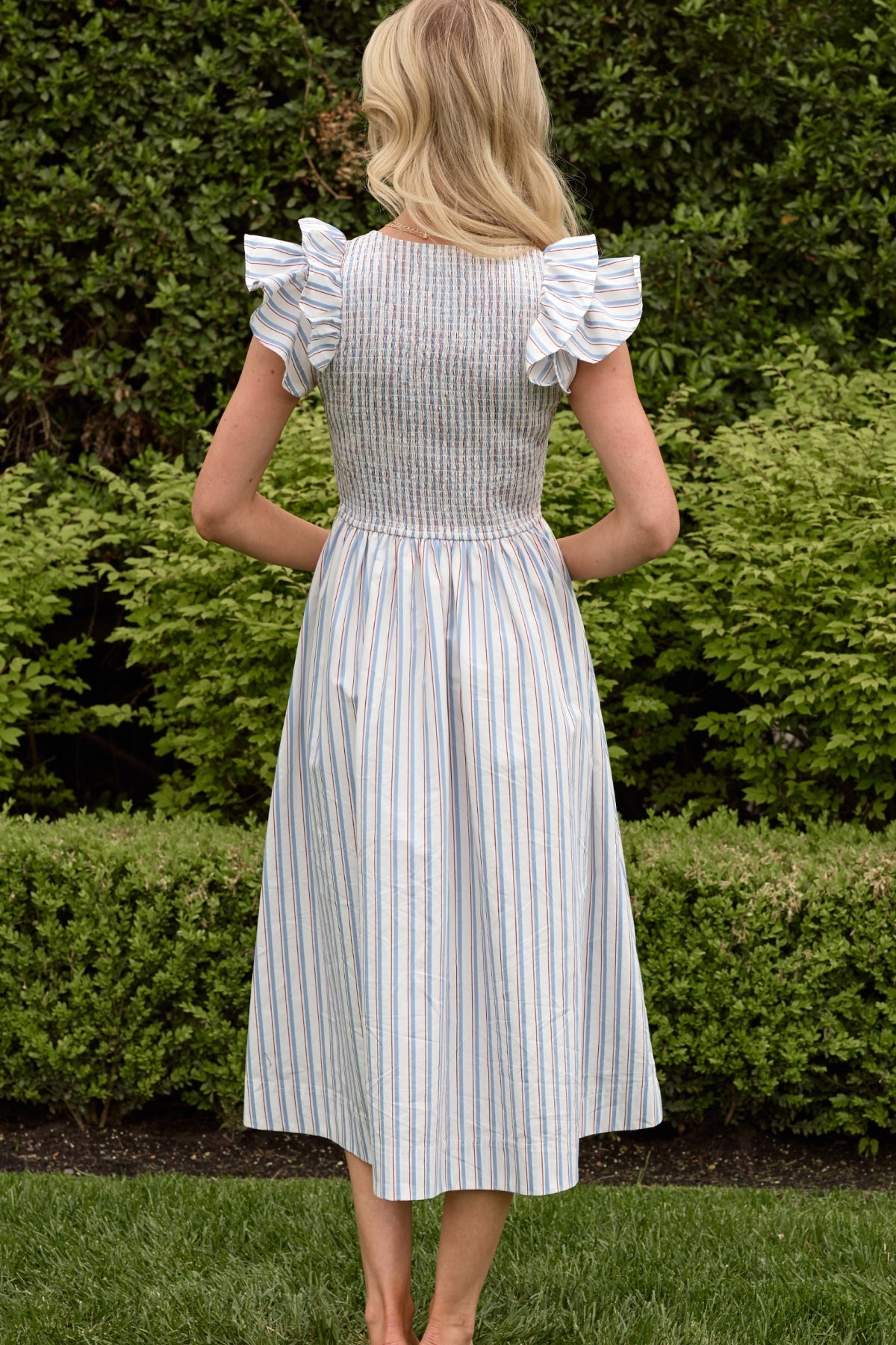 Hattie Dress in Heritage Stripe