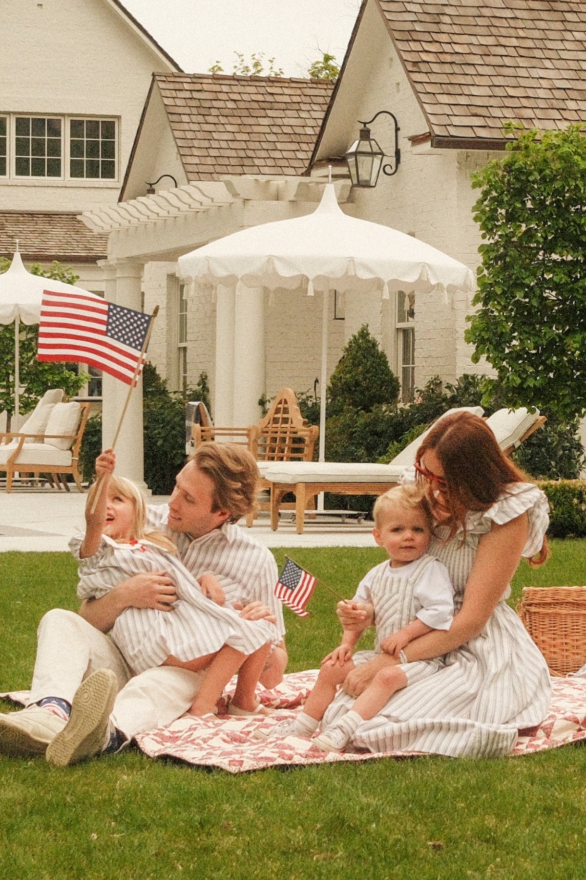 Hattie Dress in Heritage Stripe