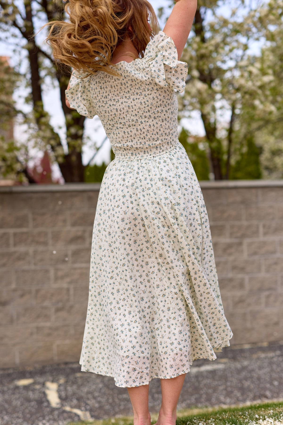 Hattie Dress in Madeline Blue