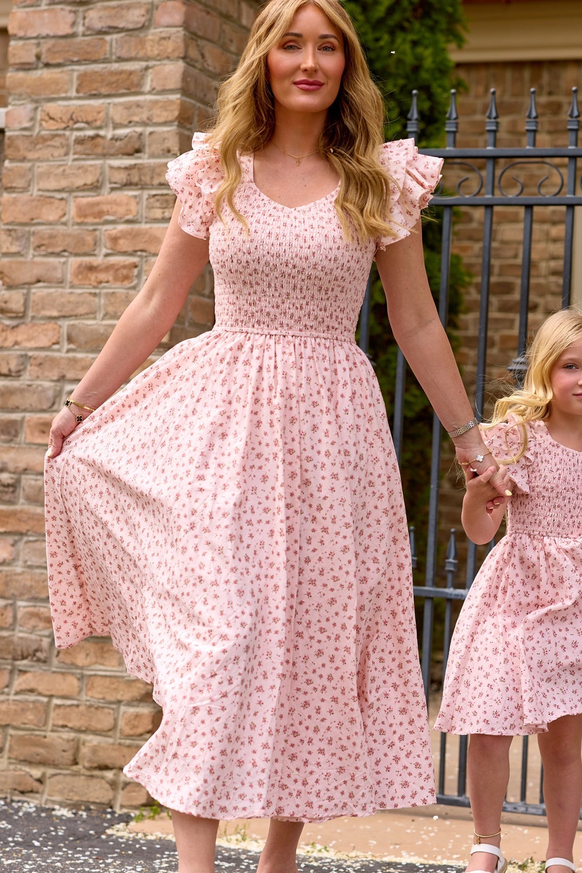 Hattie Dress in Madeline Pink