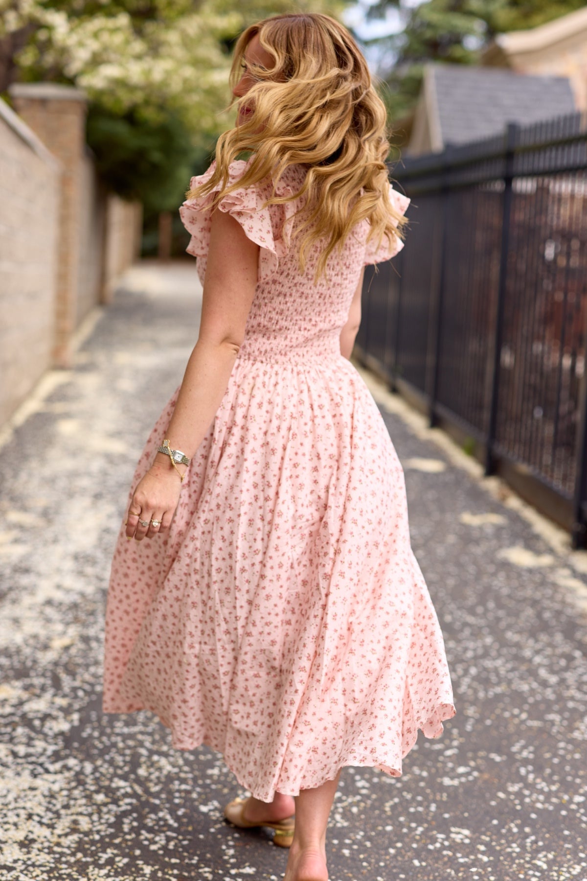 Hattie Dress in Madeline Pink