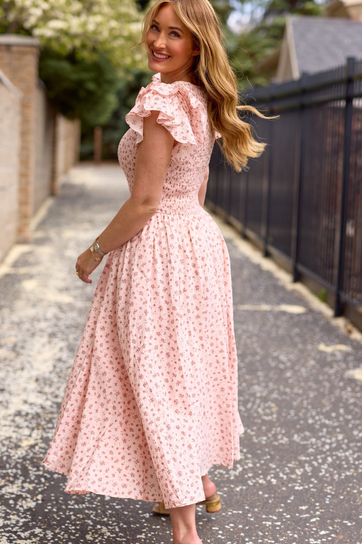 Hattie Dress in Madeline Pink