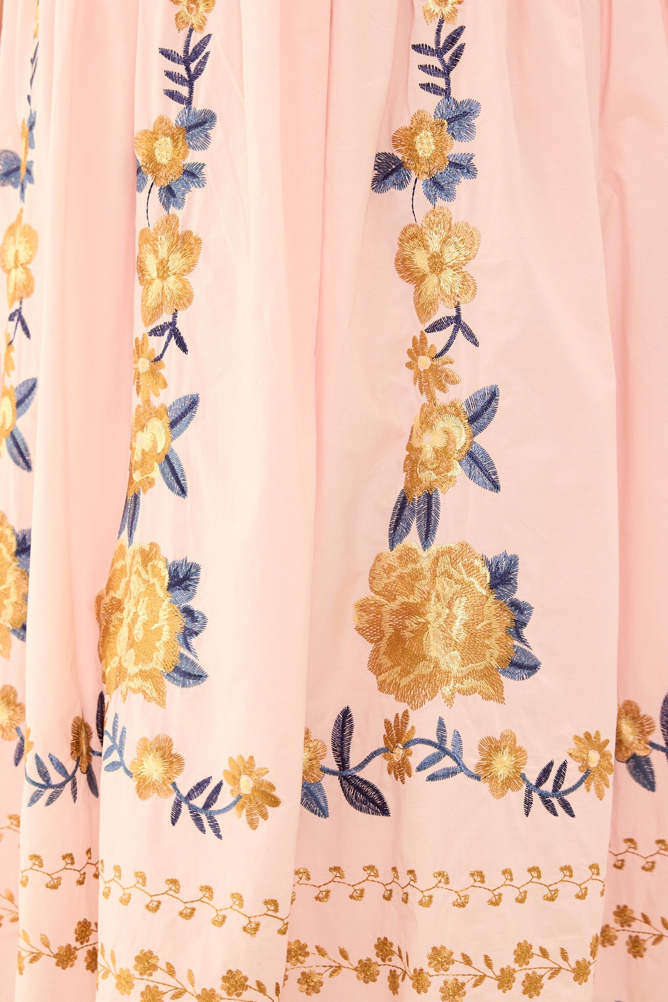 Hattie Dress in Embroidered Spring Floral