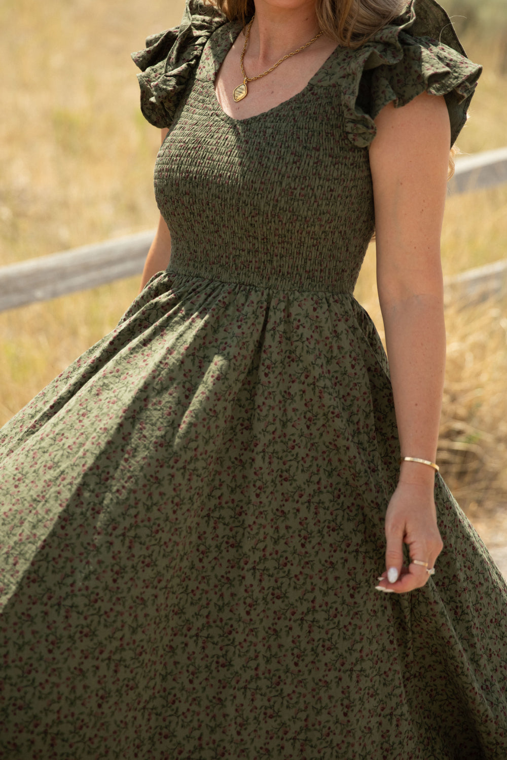 Hattie Dress in Woodland Floral