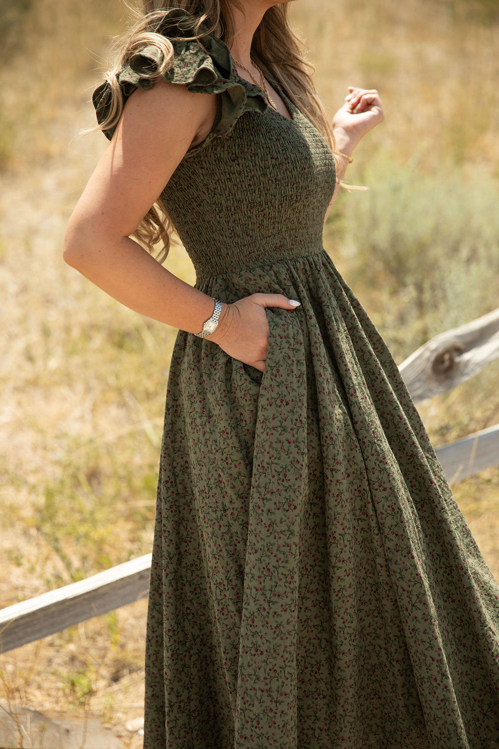 Hattie Dress in Woodland Floral