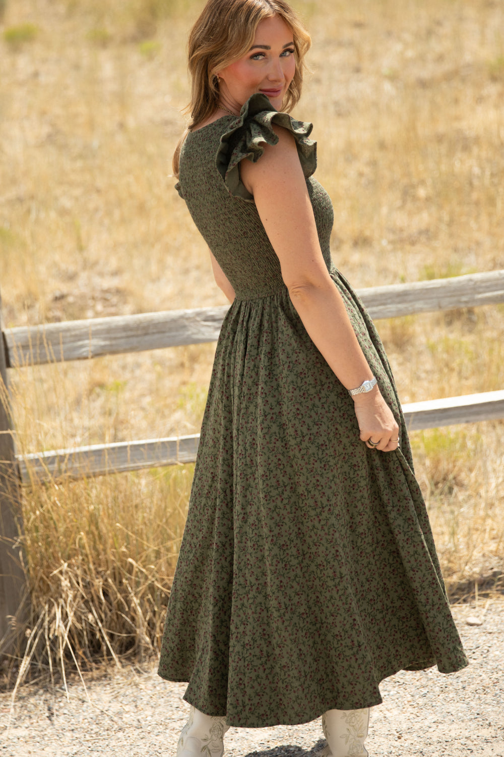 Hattie Dress in Woodland Floral