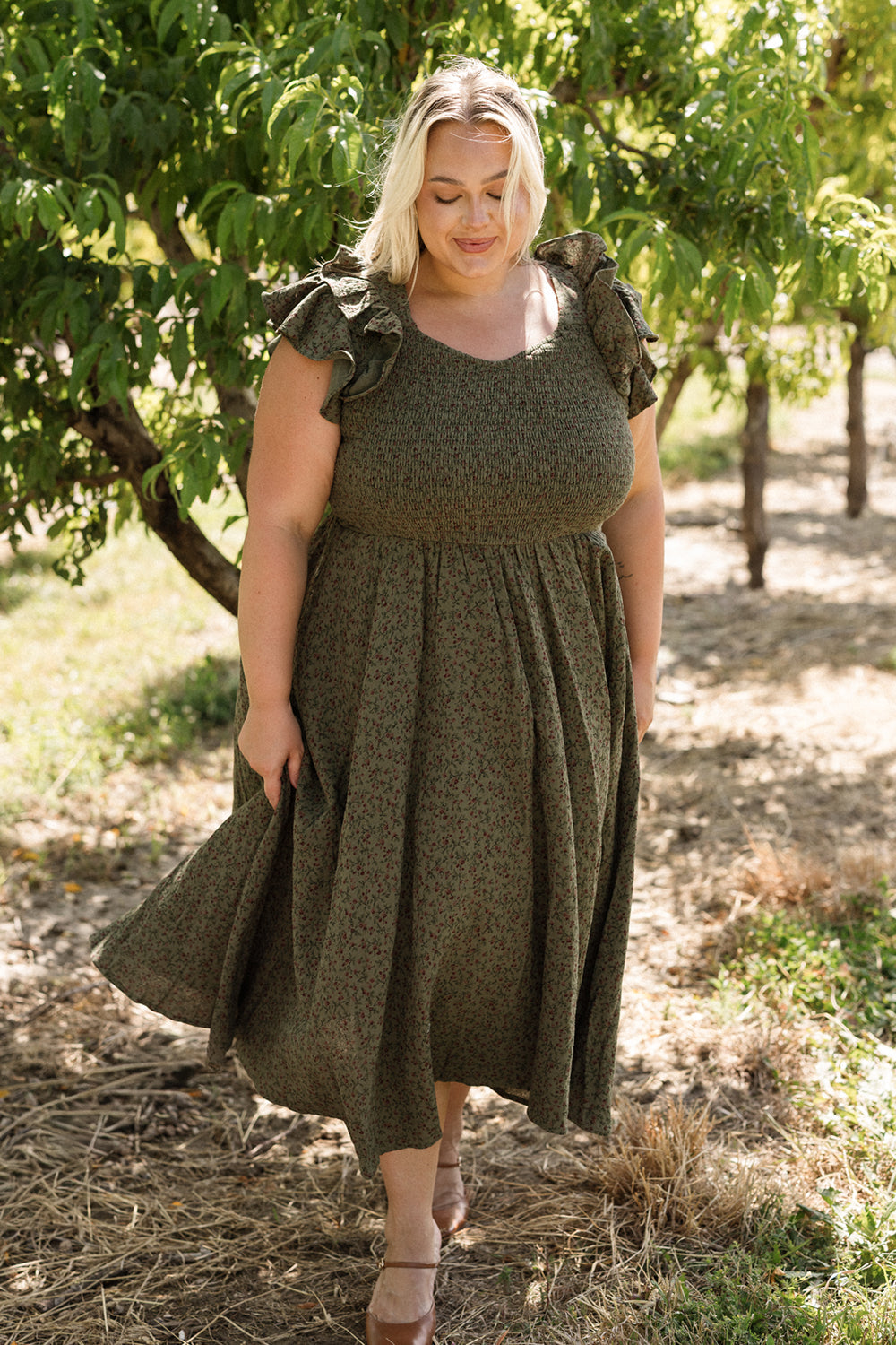 Hattie Dress in Woodland Floral
