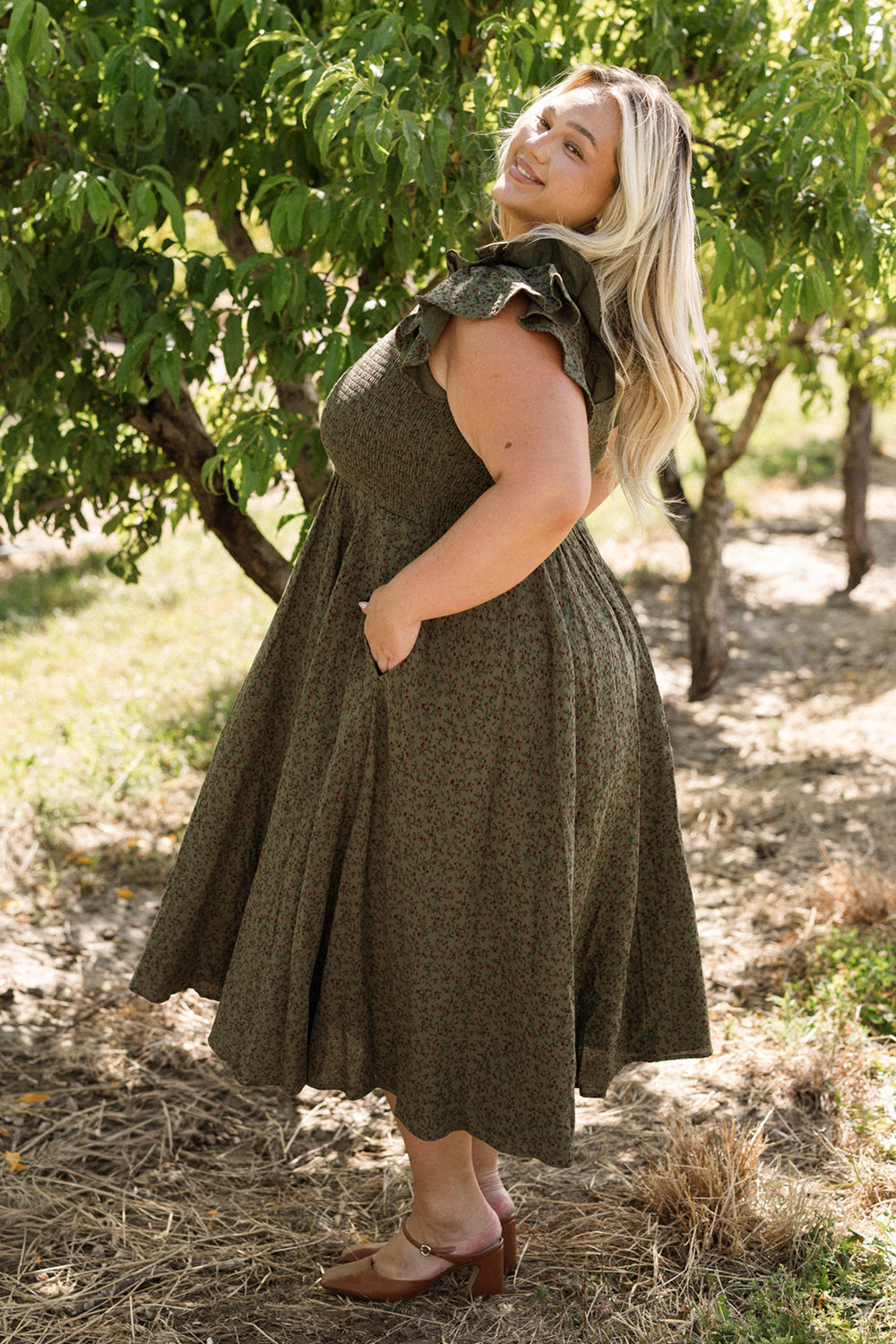 Hattie Dress in Woodland Floral
