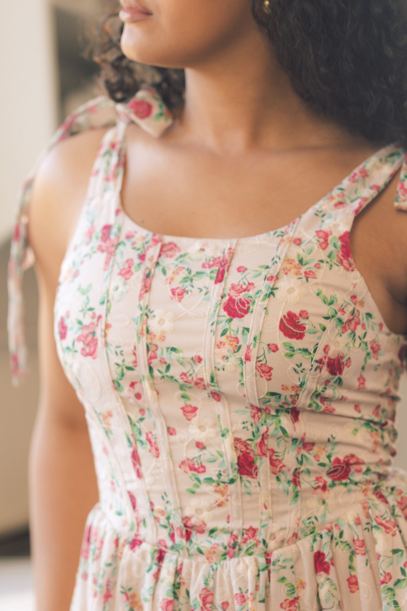 Helene Dress in Vibrant Chintz