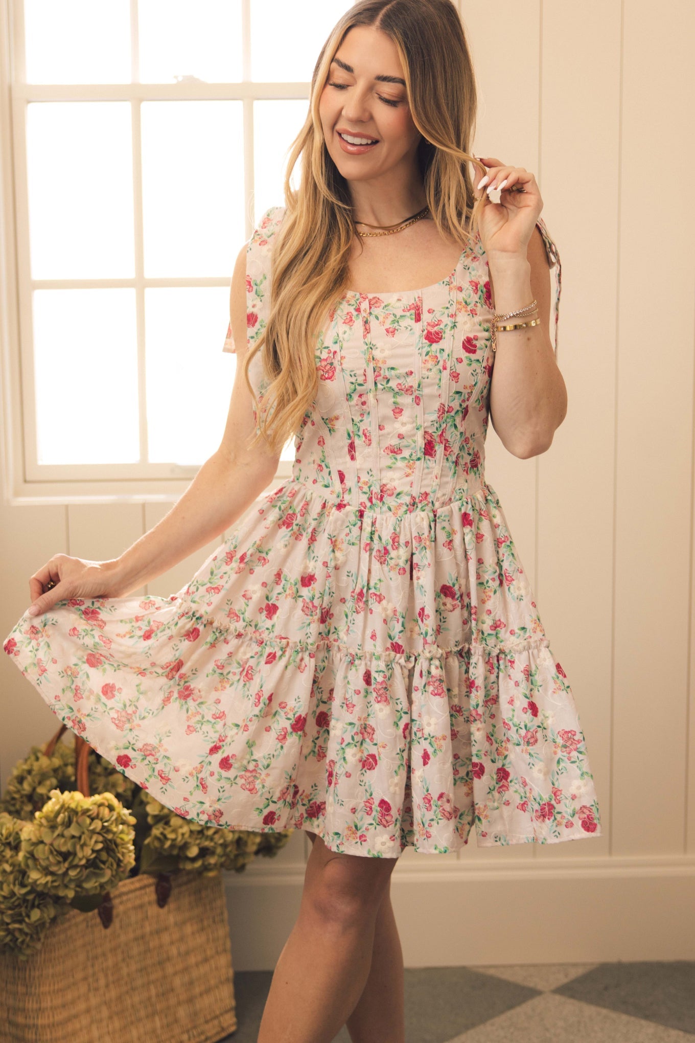 Helene Dress in Vibrant Chintz