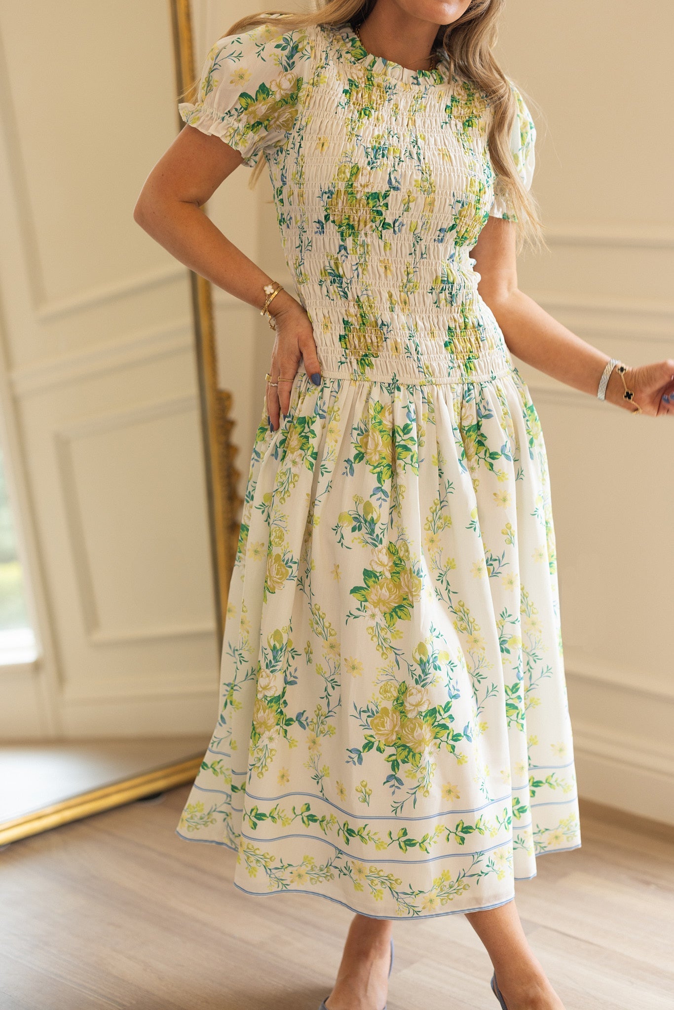Jennifer Dress in Garden Tea Party Floral