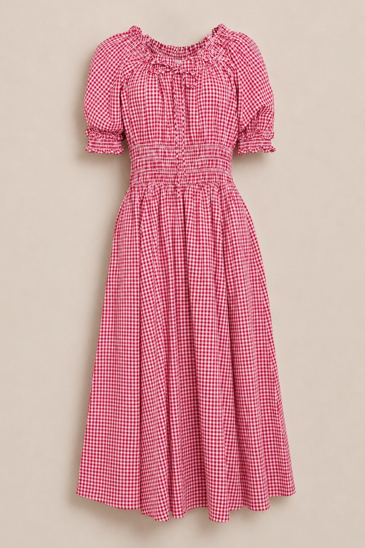 Jessie Dress in Red Gingham