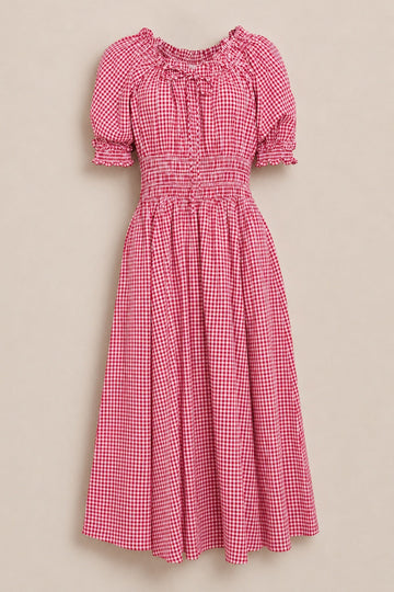 Jessie Dress in Red Gingham