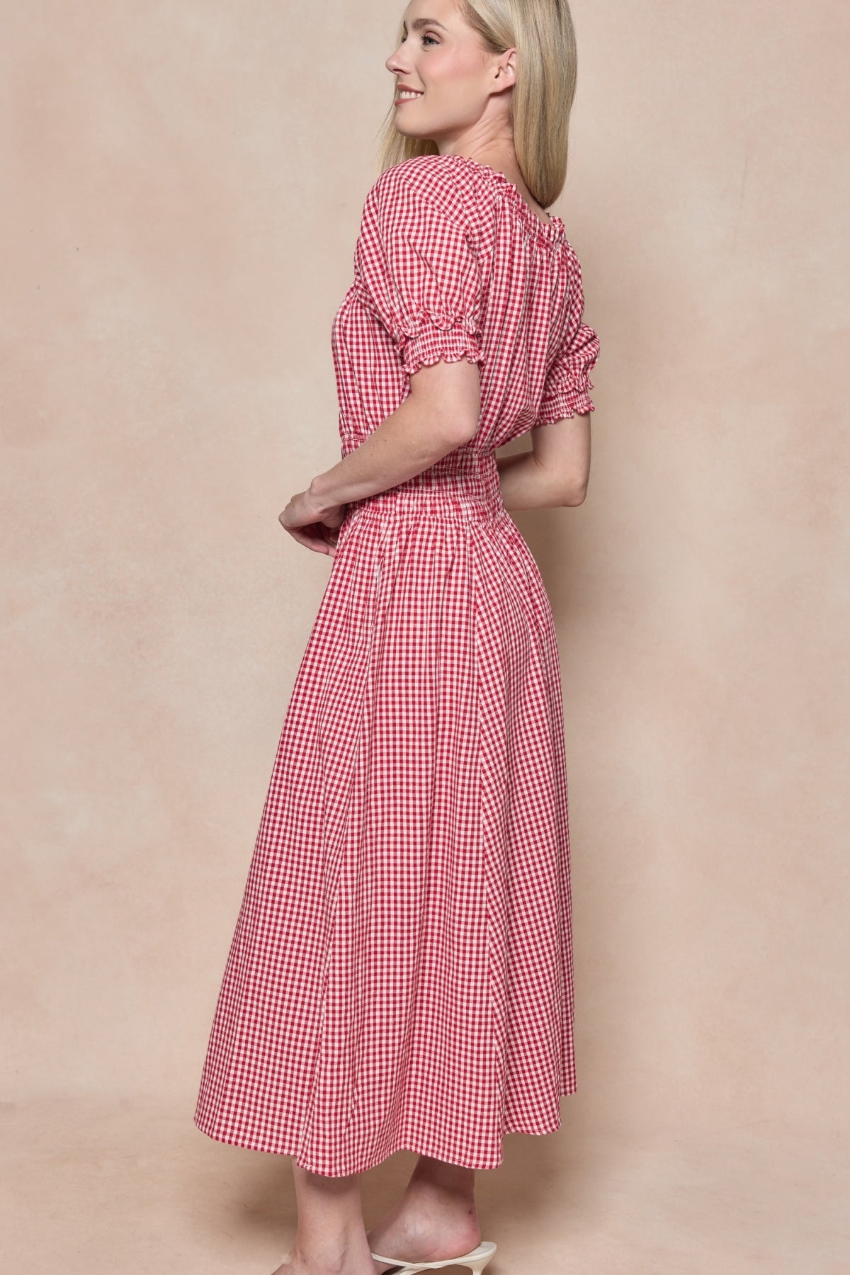 Jessie Dress in Red Gingham