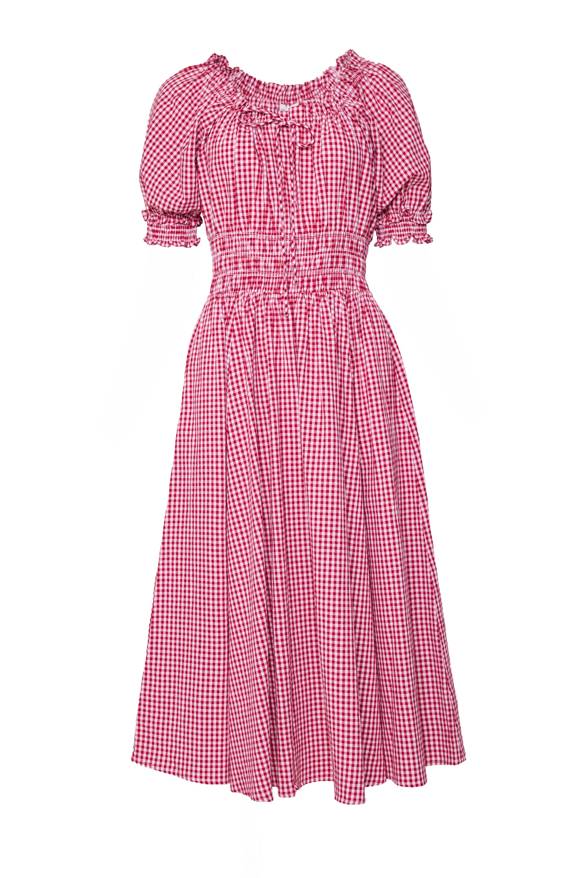 Jessie Dress in Red Gingham
