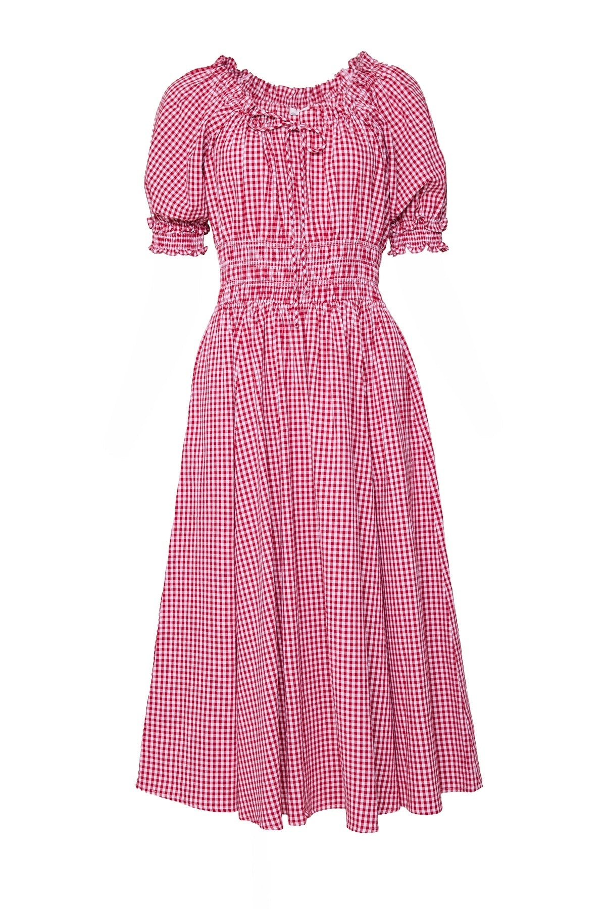Jessie Dress in Red Gingham
