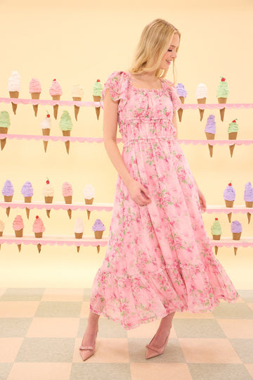 Juliana Dress in Rose Trance