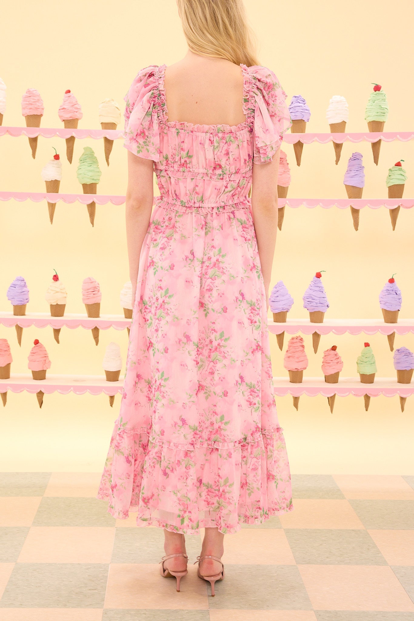 Juliana Dress in Rose Trance