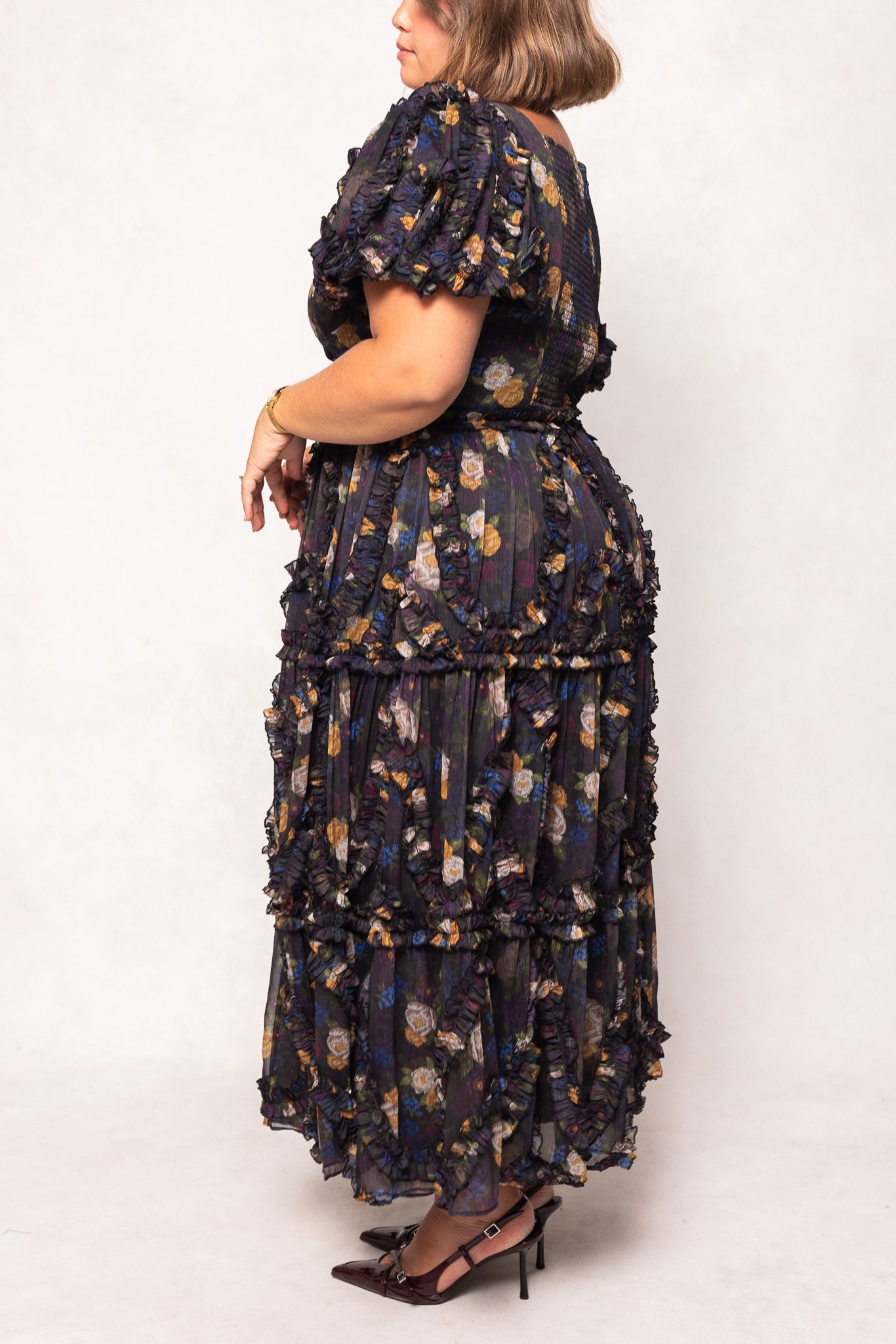 Layla Dress in Winter Floral
