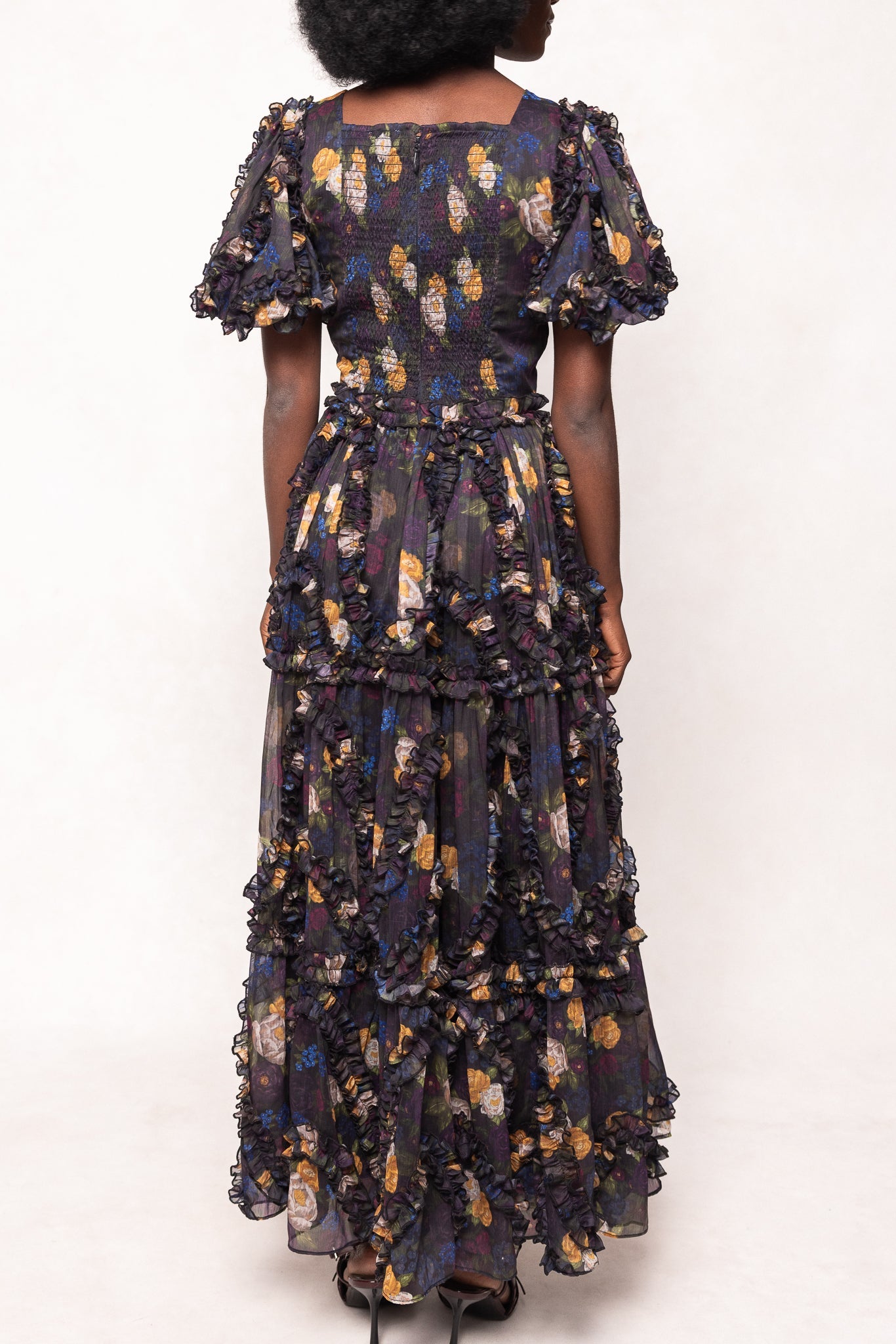 Layla Dress in Winter Floral