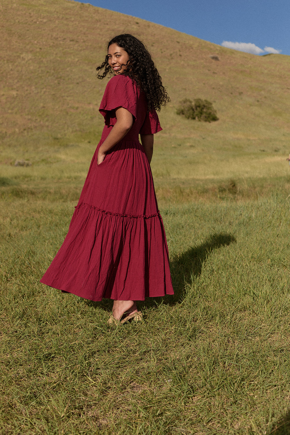 Lennon Maxi Dress in Wildberry