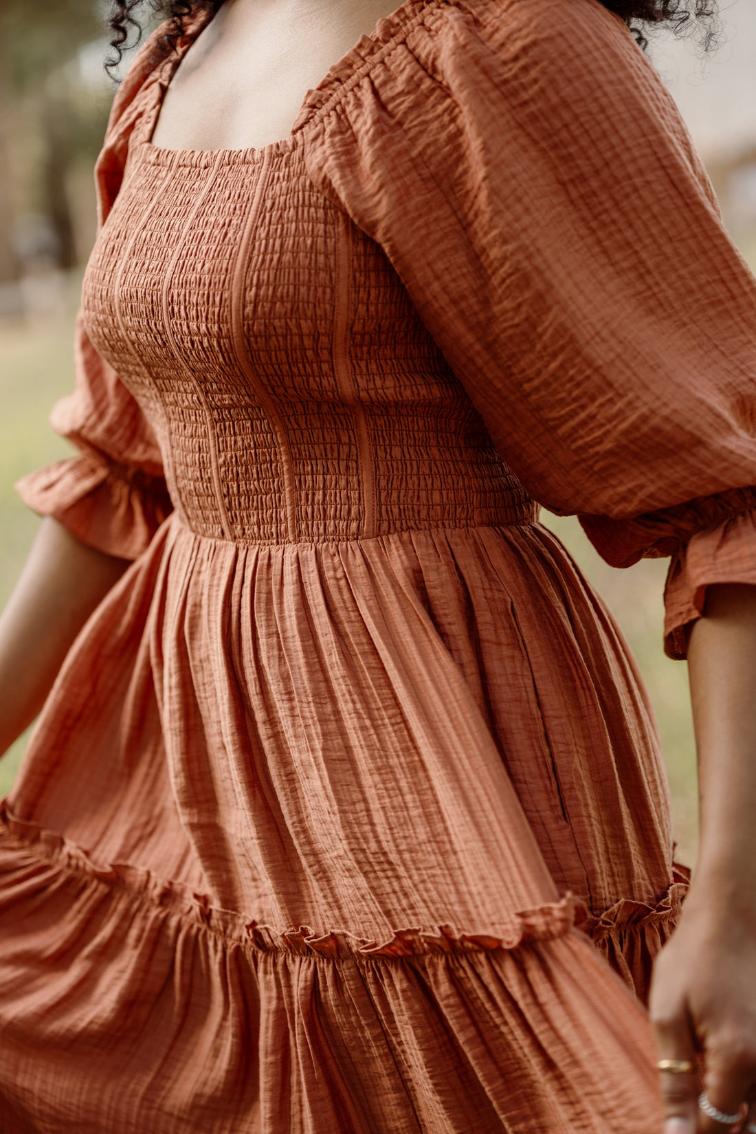 Madeline Dress in Apple Cider