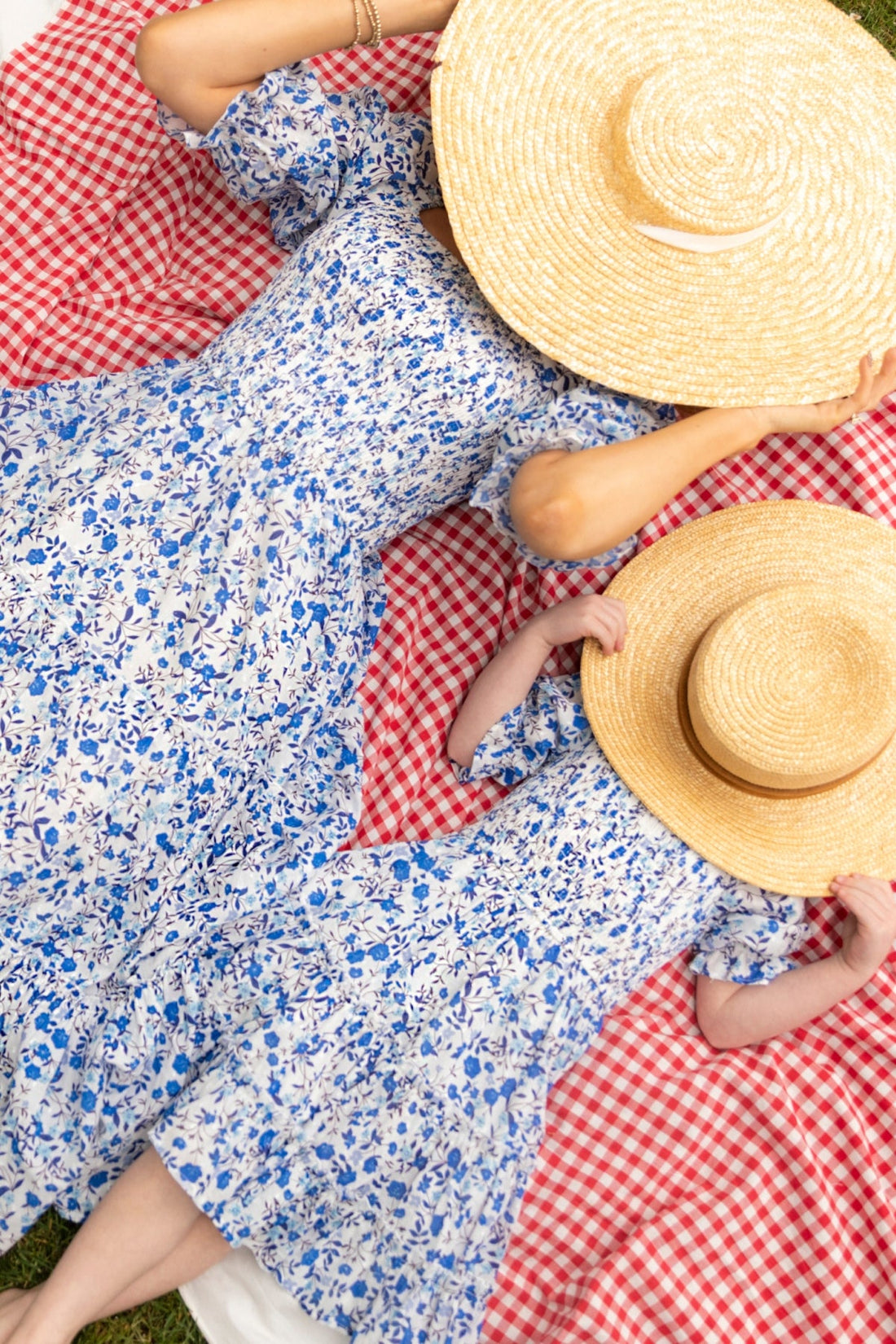 Madeline Dress in Ditsy Cobalt Floral