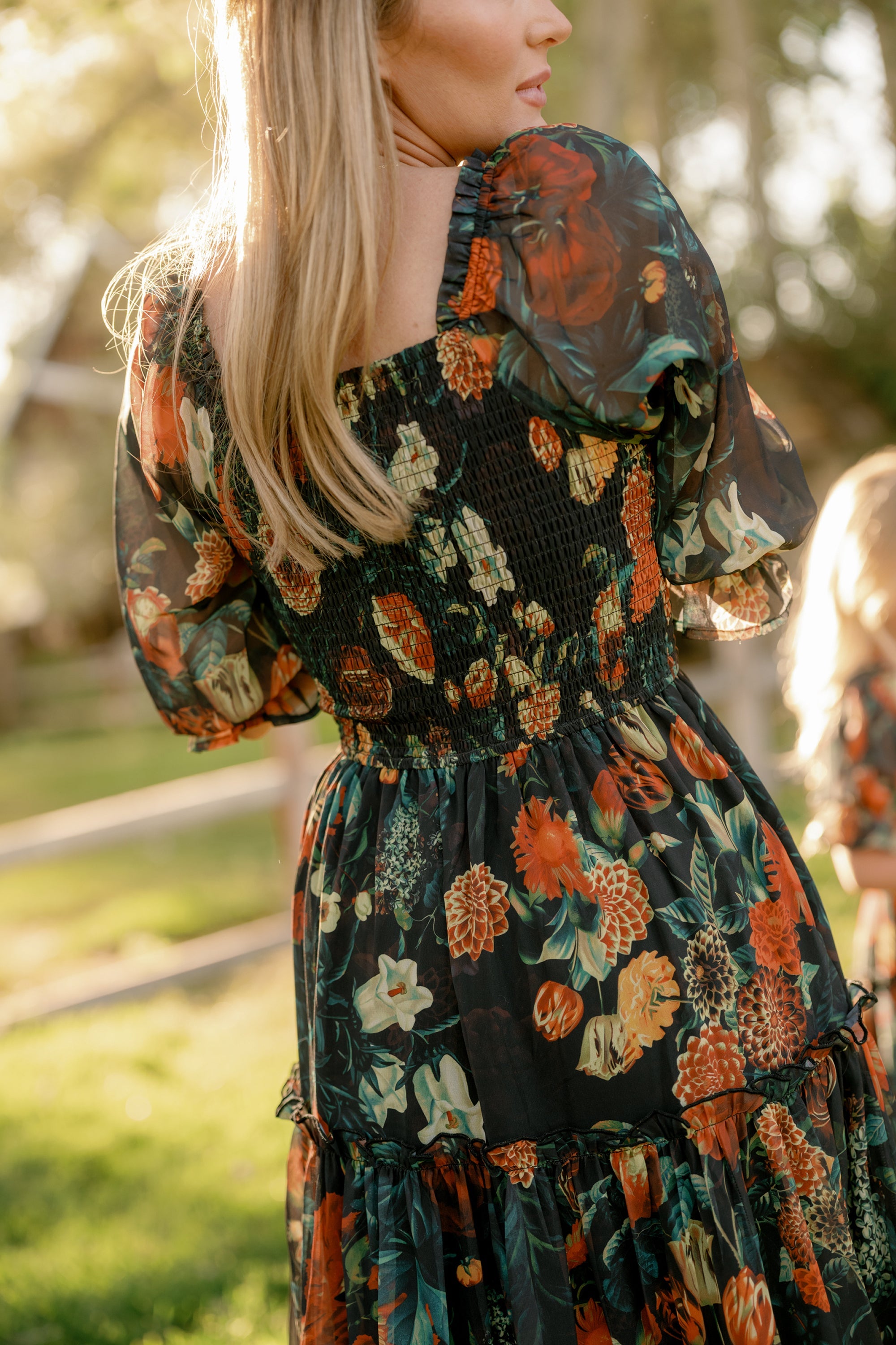 Madeline Dress in Imogen Moody Floral