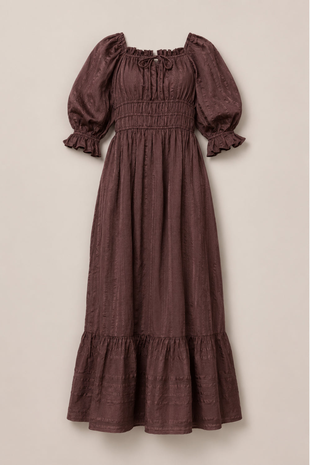 Maleah Dress in Warm Cocoa