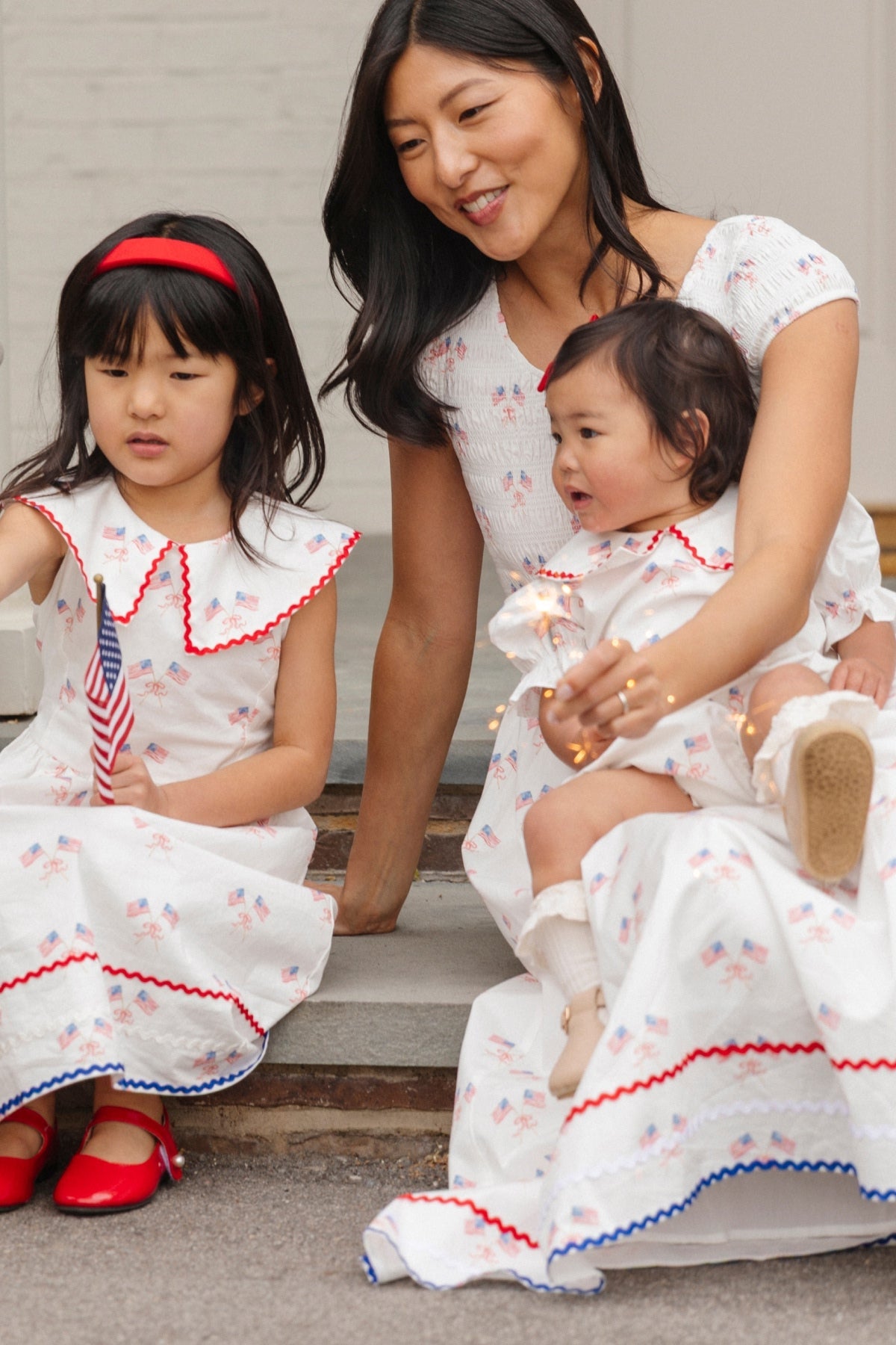 Marlow Cap Sleeve Dress in Star Spangled