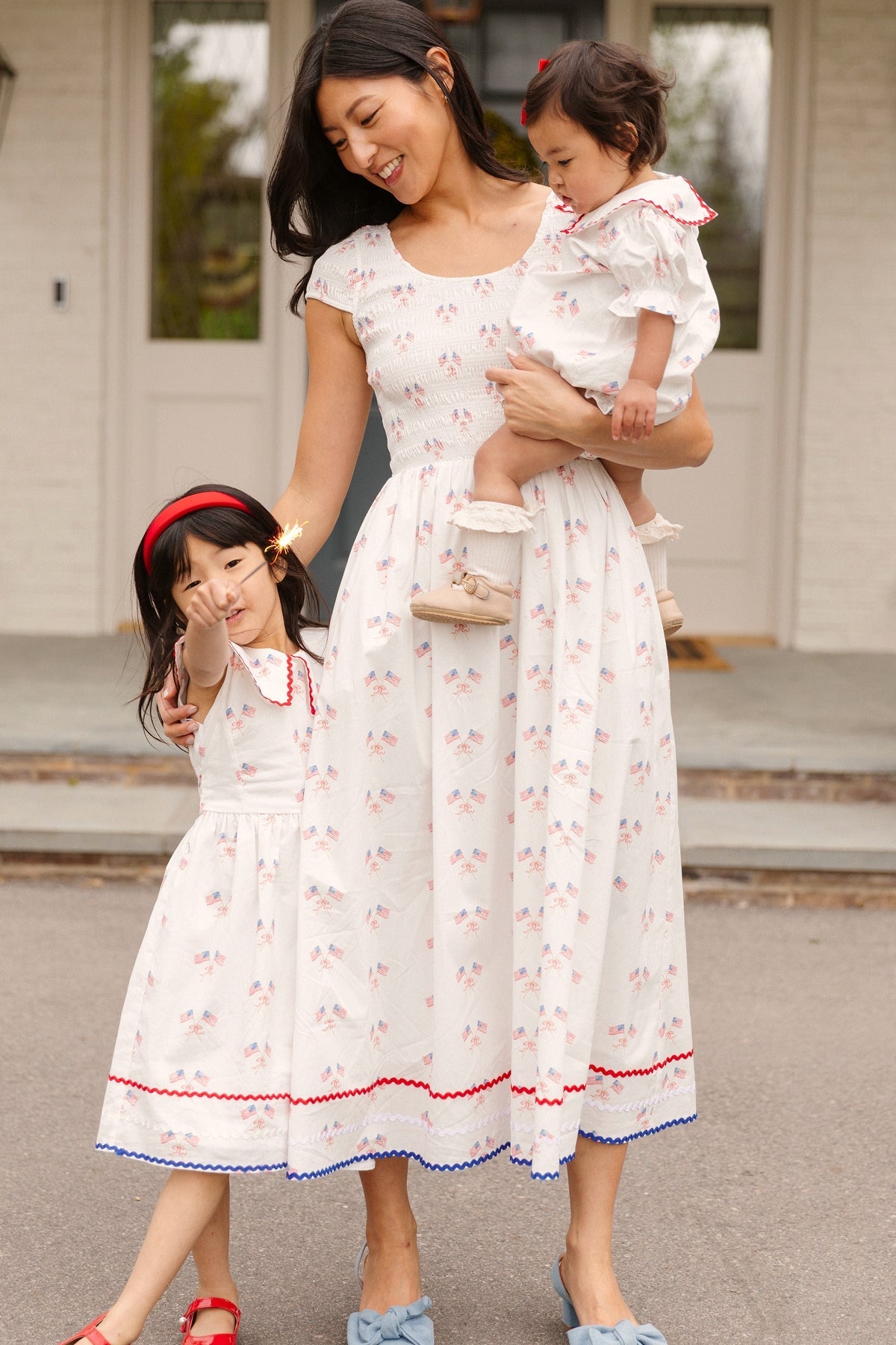 Marlow Cap Sleeve Dress in Star Spangled