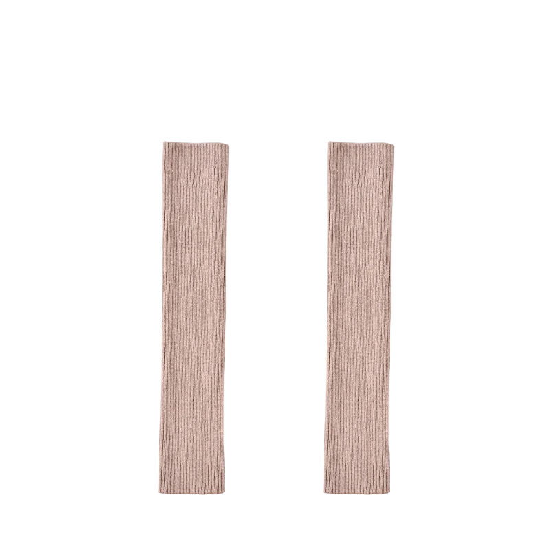 Women’s White Thick Slouch Leg Warmers – Preppy Calf-Length Winter Boot Socks