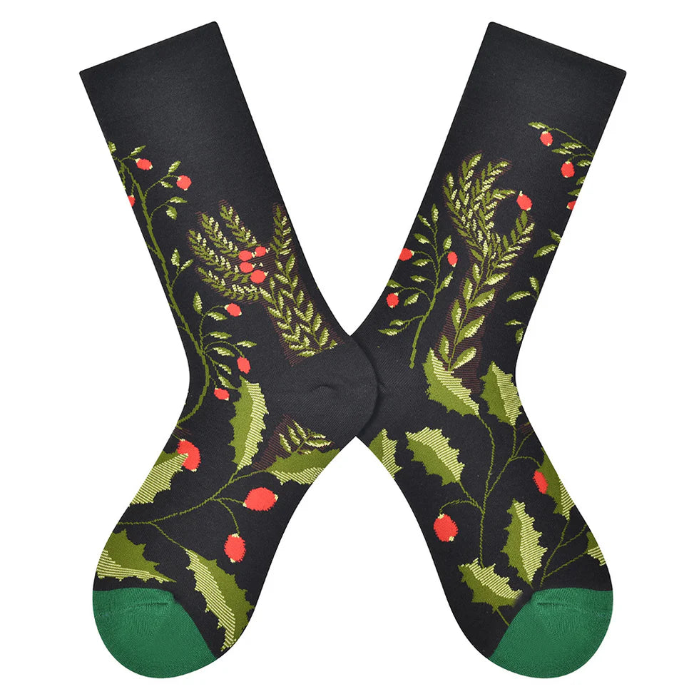 Women’s Vibrant Plain Long Socks – European-Inspired Urban Style Socks