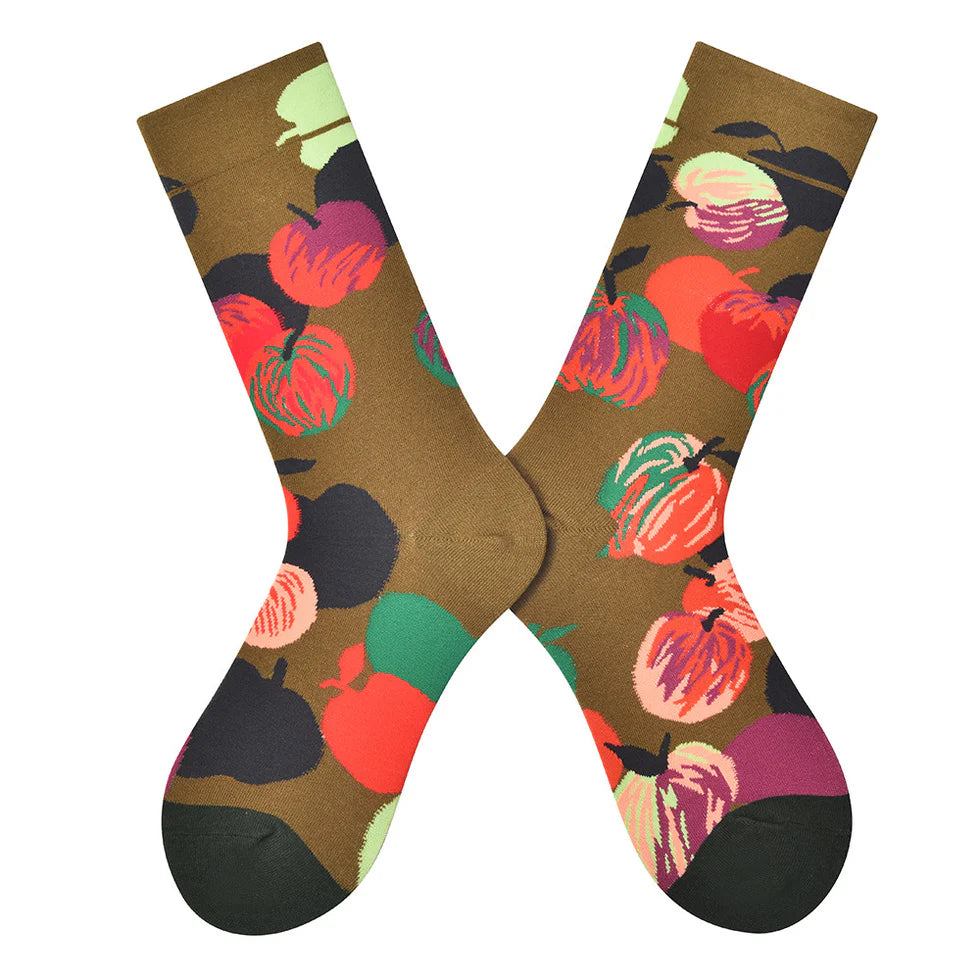 Women’s Vibrant Plain Long Socks – European-Inspired Urban Style Socks