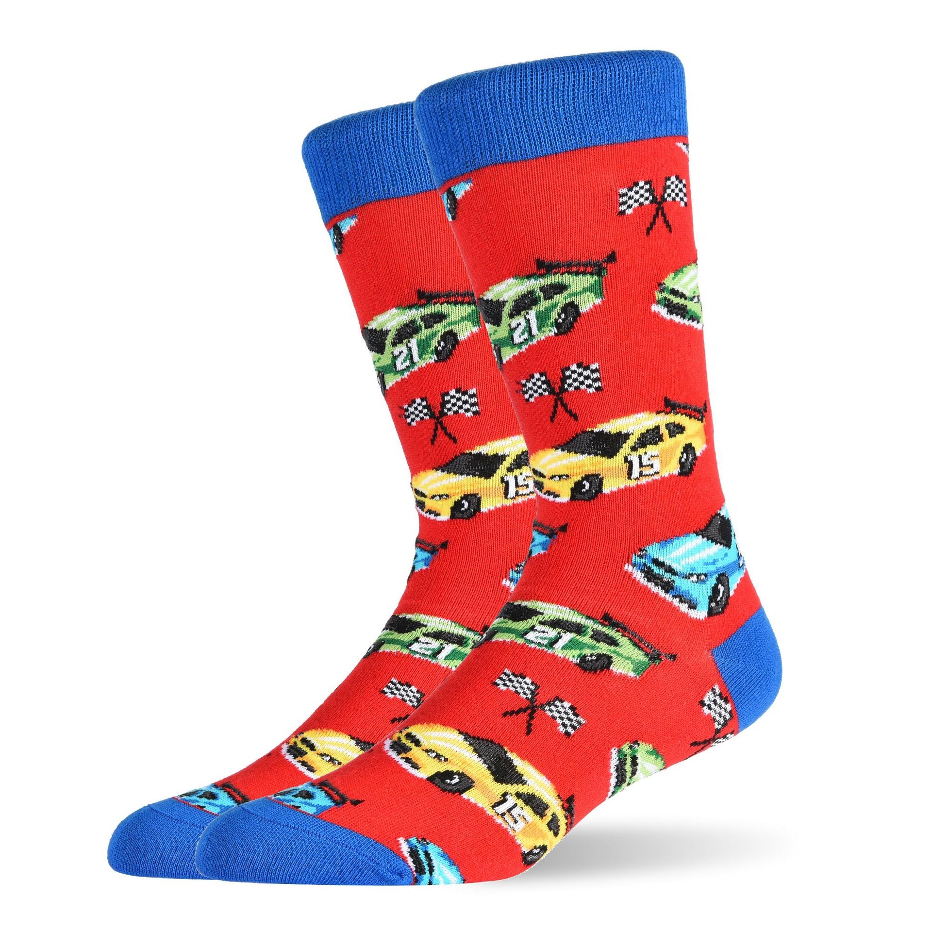 Men’s Dapper Shark High-Crew Socks – Creative Casual Winter Socks