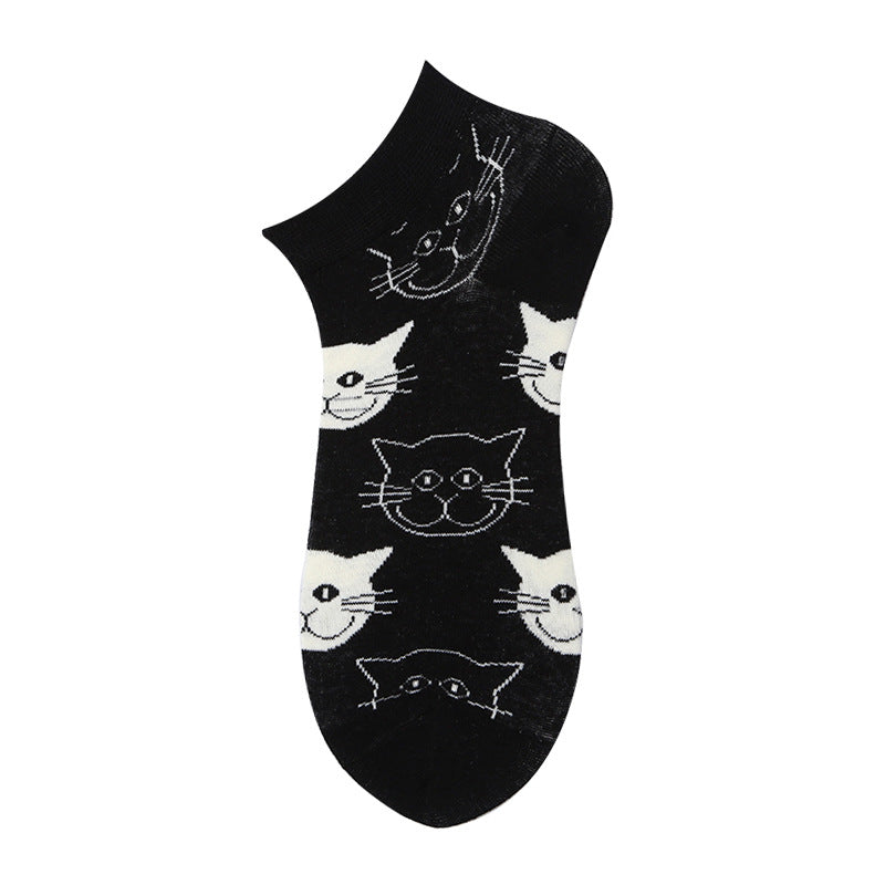 Unisex Urban Liner Socks – Thin Cotton-Blend Streetwear No-Show Socks