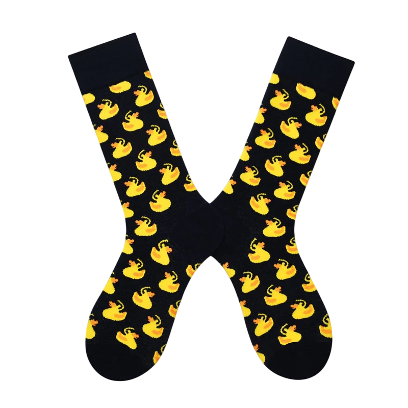 Women’s Abstract Critter Tall Socks – Color-Pop Scandinavian-Inspired Casual Socks