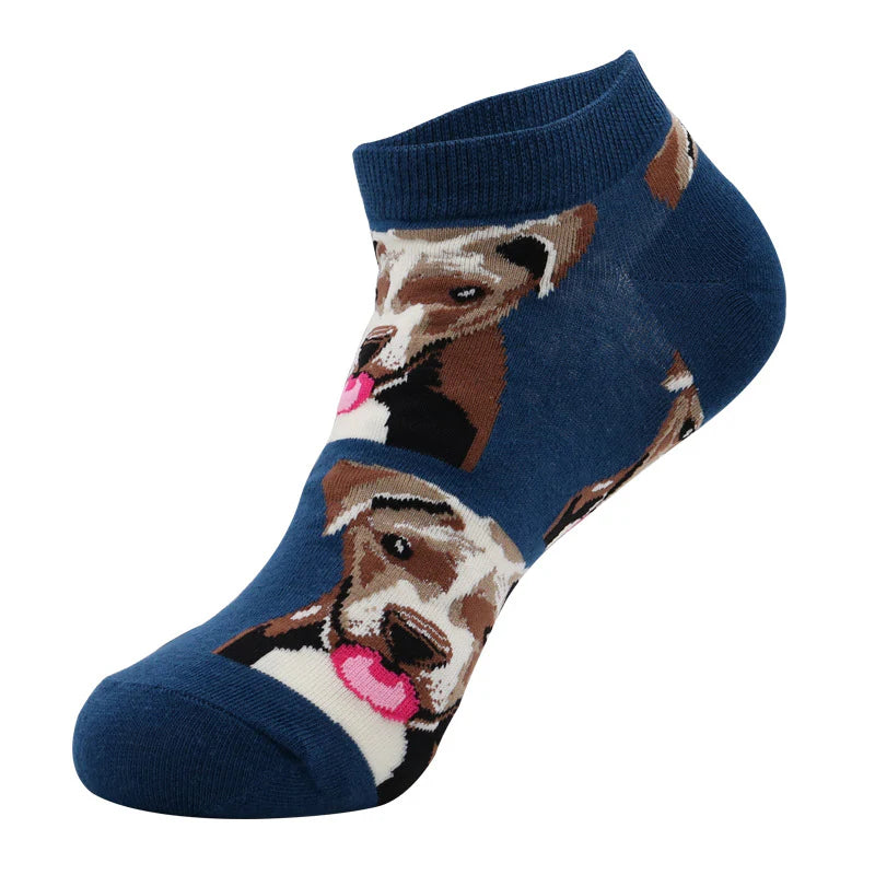 Men’s Mixed Fruit Low-Cut Socks – Lightweight Cotton-Blend Everyday Socks