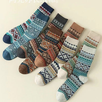 Vintage Check Slouch Crew Socks